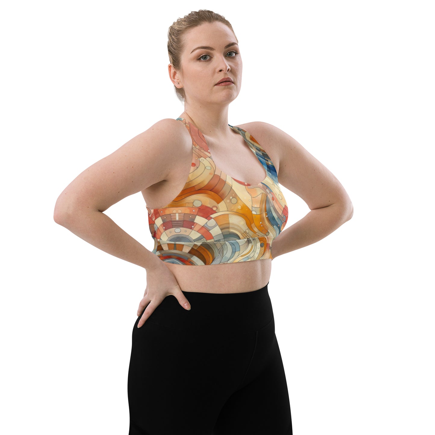 Longline sports bra