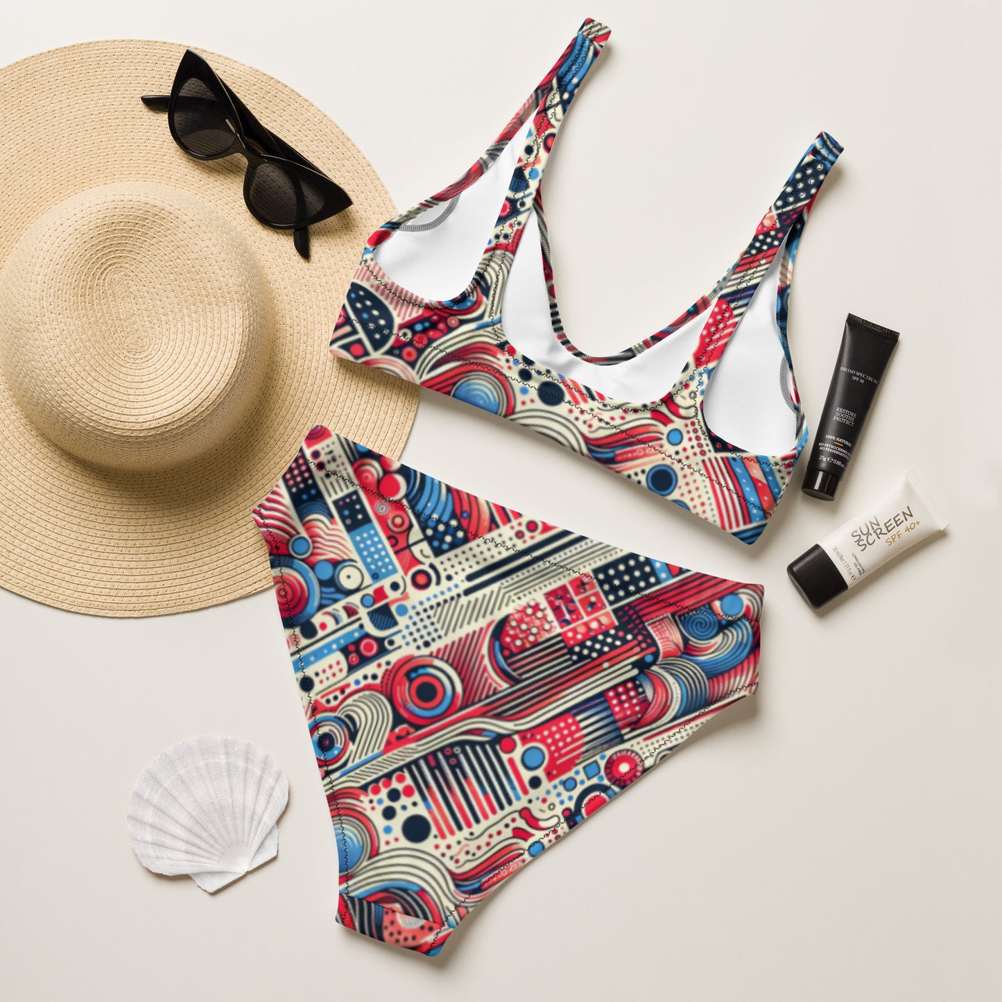 High-waisted bikini