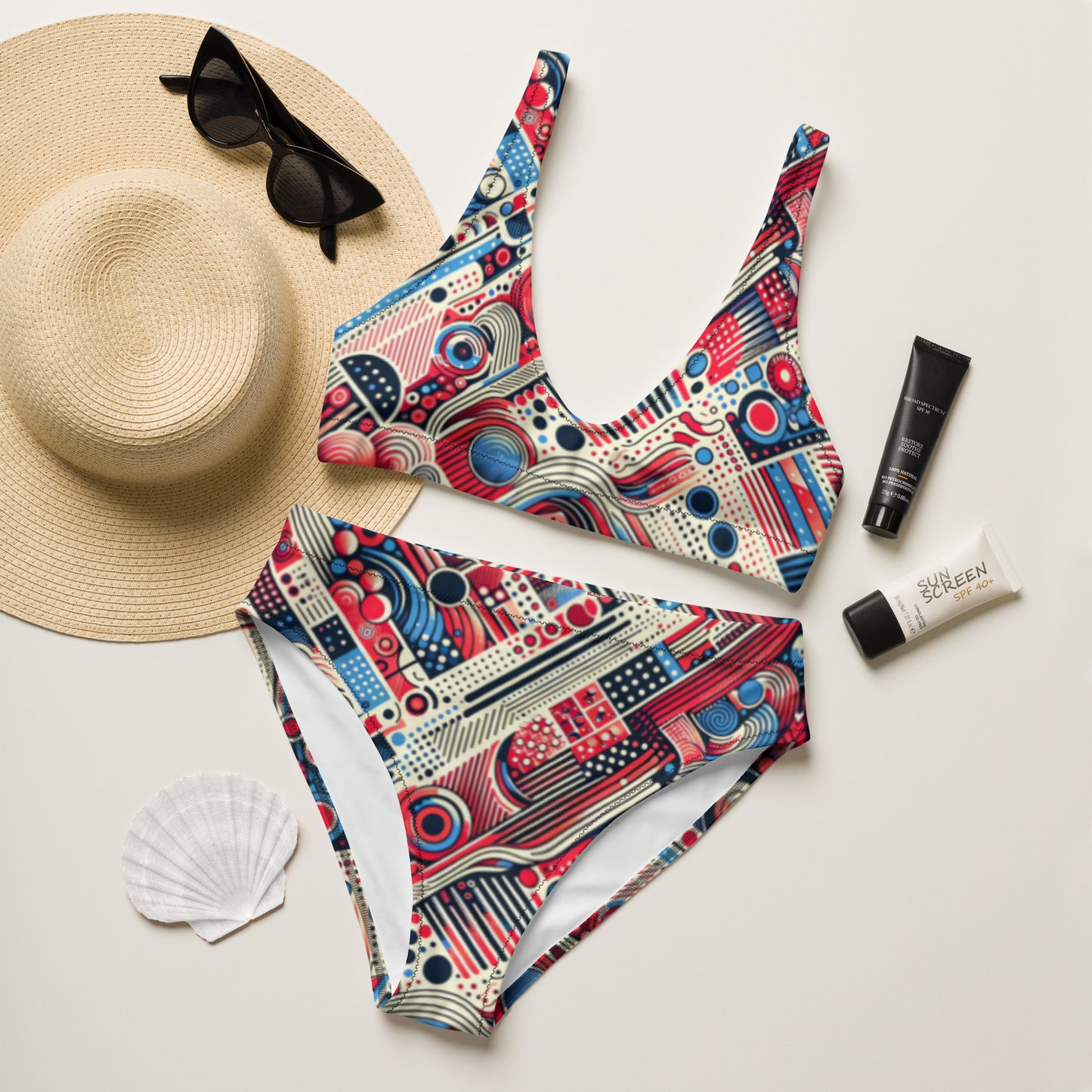 High-waisted bikini